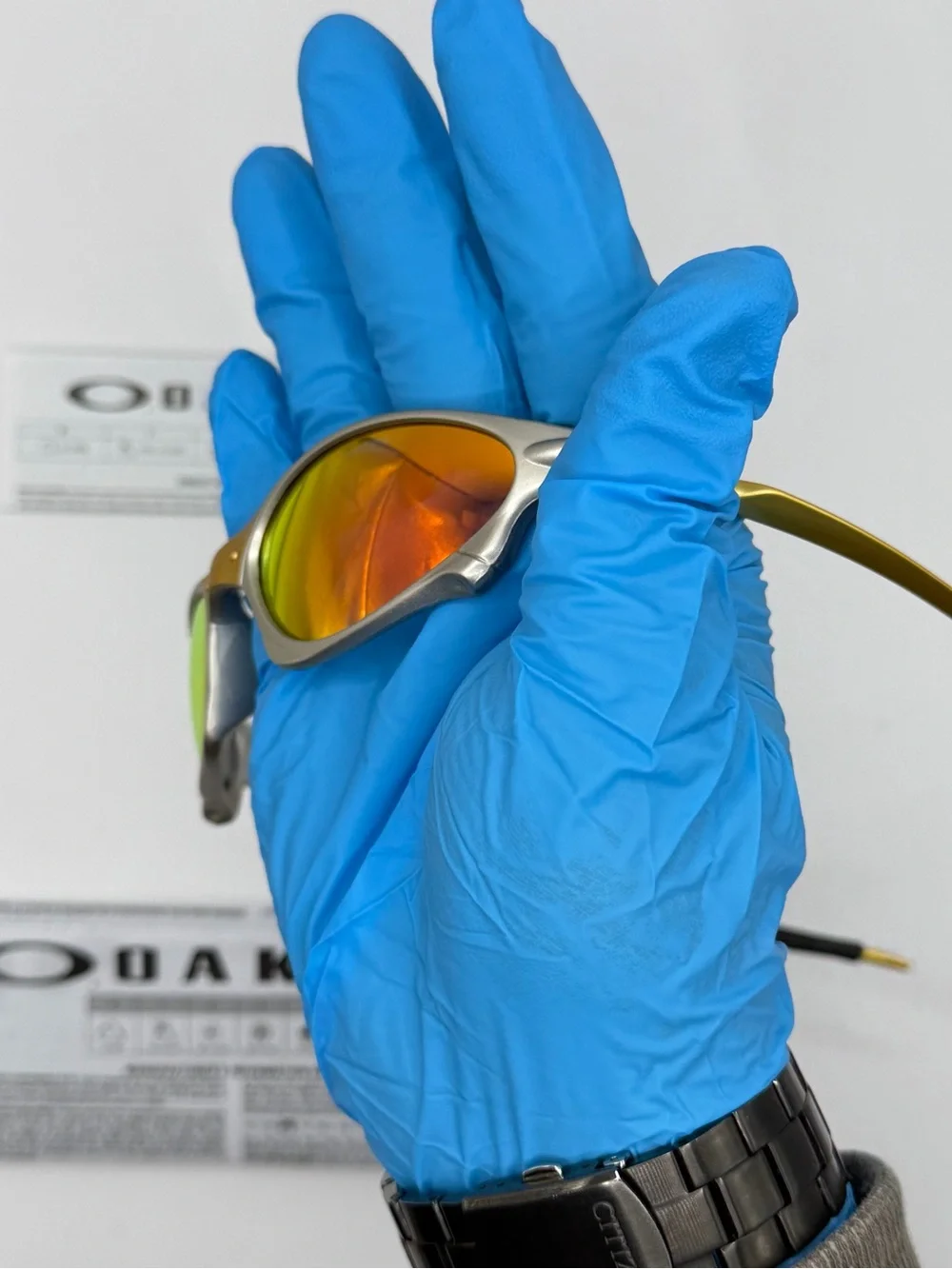Oakley juliet sunglasses / red ruby iridium lenses (special deal)
